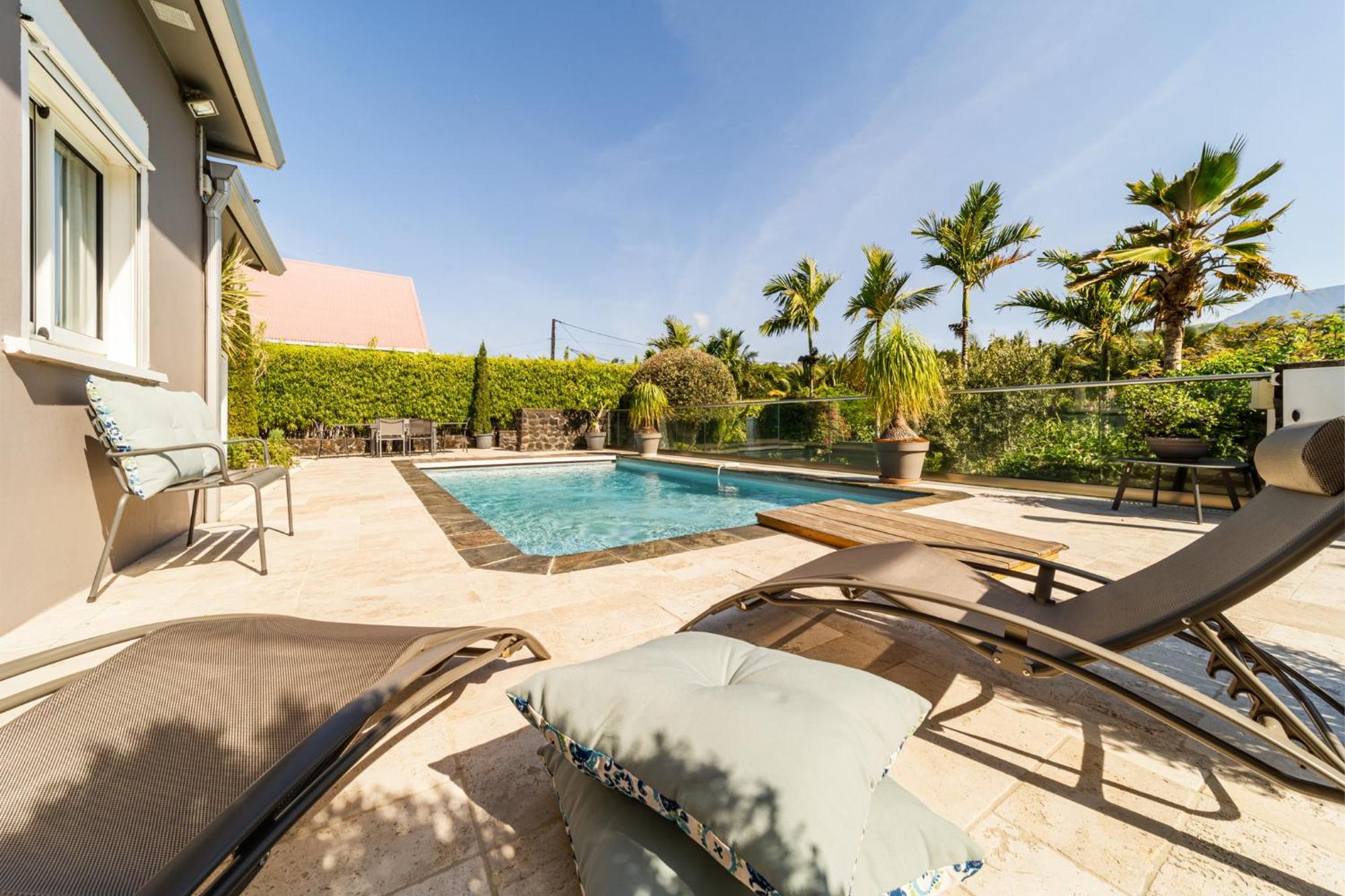 Villa Avec Piscine Vue Mer Et Montagne, En Pleine Nature Saint-Joseph Ngoại thất bức ảnh