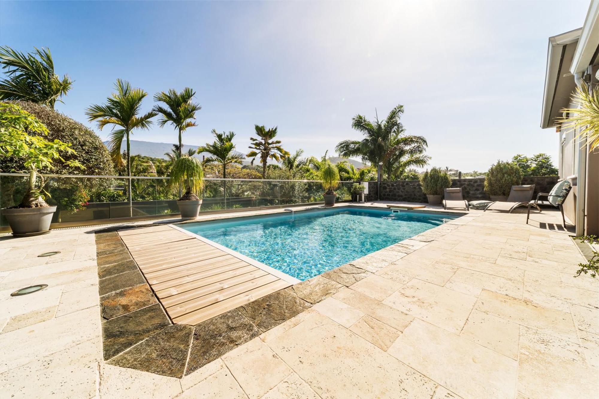 Villa Avec Piscine Vue Mer Et Montagne, En Pleine Nature Saint-Joseph Ngoại thất bức ảnh
